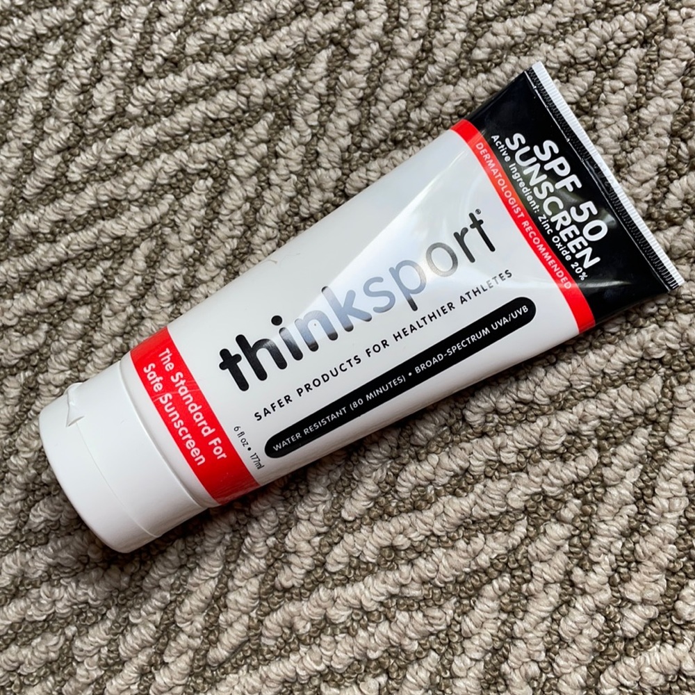 Thinksport sunscreen (used)